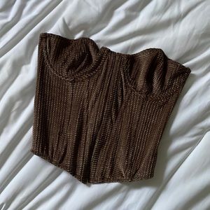 UO waffle corset